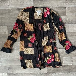 Multi Patterned Open Blouse